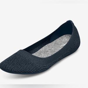 Allbirds Womens Tree Breezer Flats in Navy Night